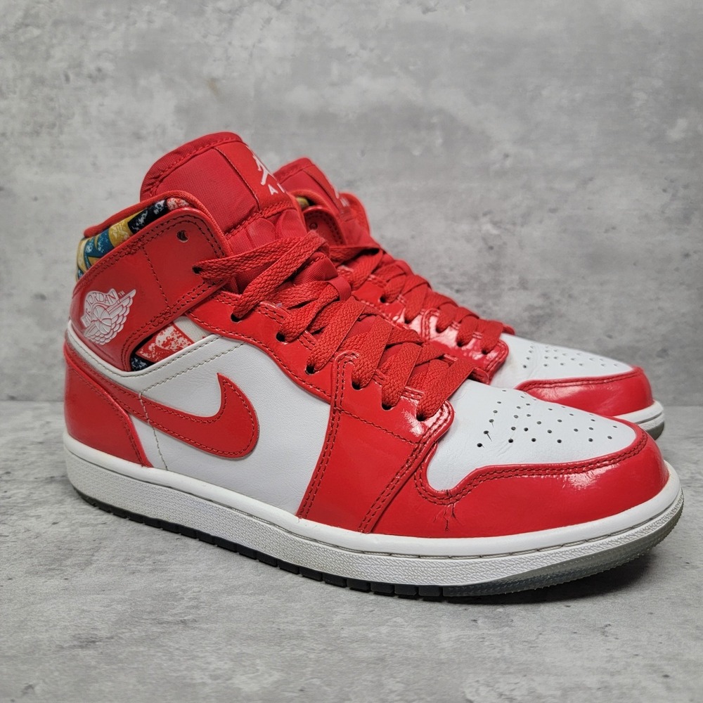 Nike Mens Shoes Size 7.5 Jordan 1 Mid SE Barcelona Sweater Red 2021 DC7294600